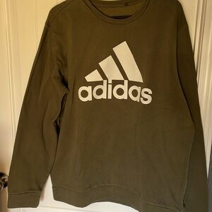 adidas Olive Green Crewneck Sweater